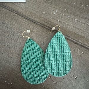 Nickel and Suede Earrings